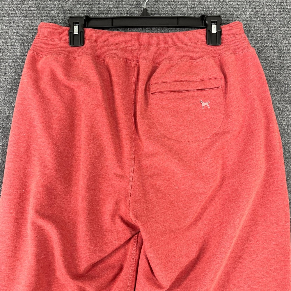 The Black Dog Jogger Sweatpants Women L Red Drawstring Fleece Casual Lounge Cozy - Picture 6 of 14